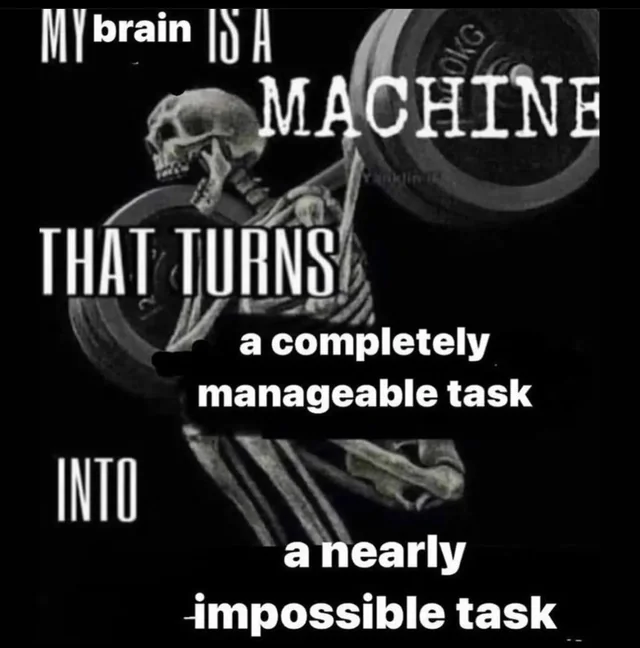 executive dysfunction thoughts